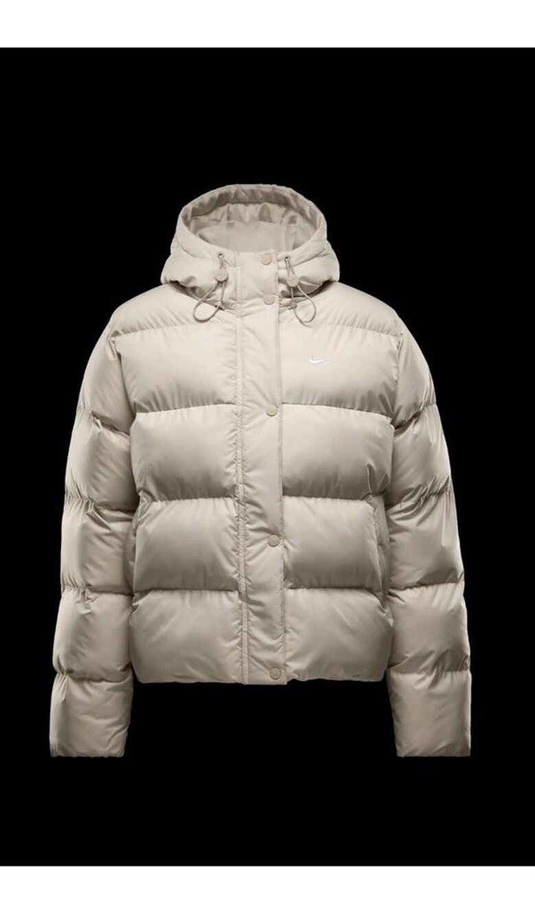 Nike Therma-FIT Puffer Jacket (Size XL) Loose Fit Hooded Coat HF7898-104 Women's